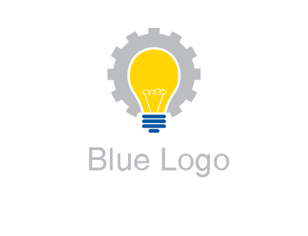 gear and bulb engineering icon