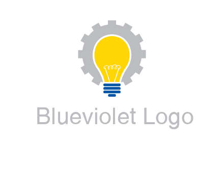 gear and bulb engineering icon