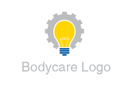 gear and bulb engineering icon
