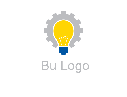 gear and bulb engineering icon