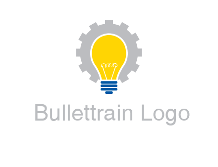 gear and bulb engineering icon