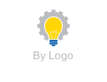gear and bulb engineering icon