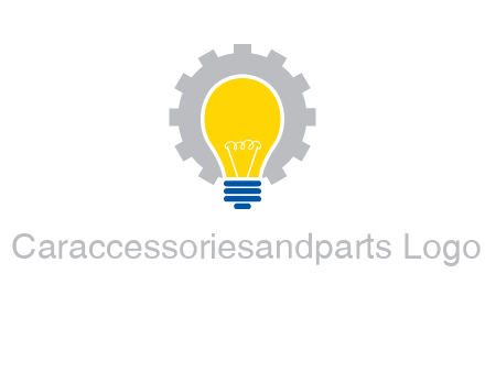 gear and bulb engineering icon