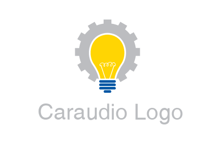 gear and bulb engineering icon