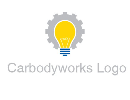 gear and bulb engineering icon