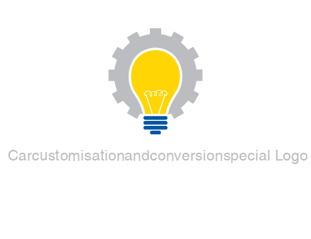 gear and bulb engineering icon