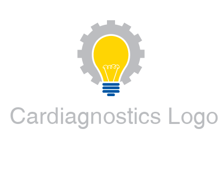 gear and bulb engineering icon