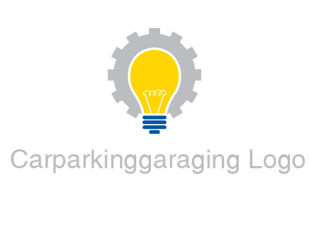 gear and bulb engineering icon