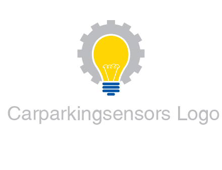 gear and bulb engineering icon