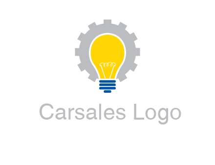 gear and bulb engineering icon