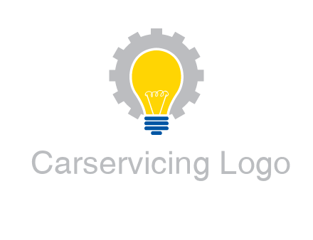 gear and bulb engineering icon