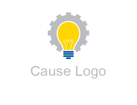 gear and bulb engineering icon