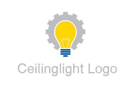 gear and bulb engineering icon