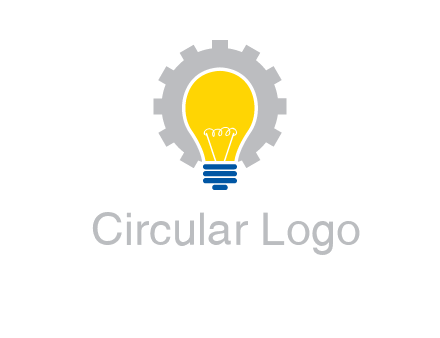 gear and bulb engineering icon
