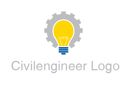 gear and bulb engineering icon
