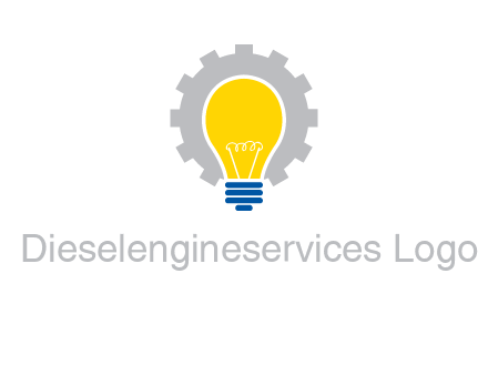 gear and bulb engineering icon