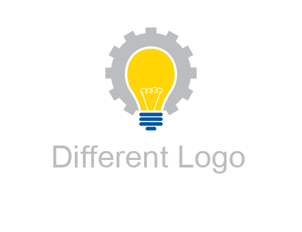 gear and bulb engineering icon