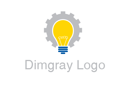 gear and bulb engineering icon