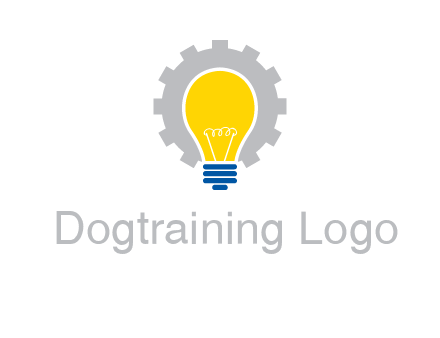 gear and bulb engineering icon