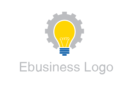 gear and bulb engineering icon