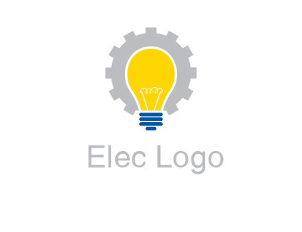 gear and bulb engineering icon