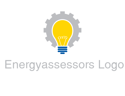 gear and bulb engineering icon