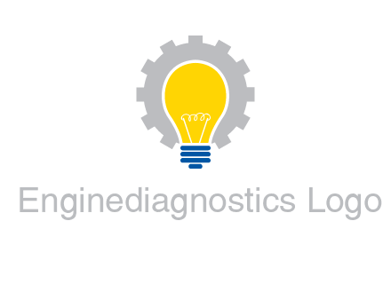 gear and bulb engineering icon