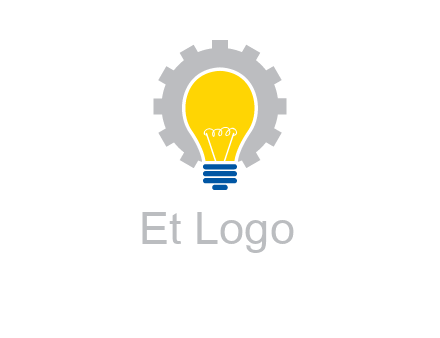 gear and bulb engineering icon