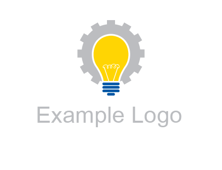 gear and bulb engineering icon