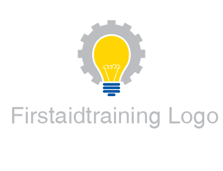 gear and bulb engineering icon