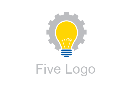 gear and bulb engineering icon