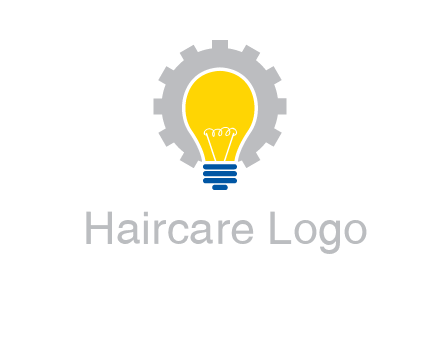 gear and bulb engineering icon
