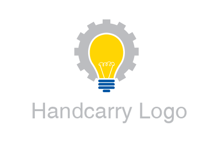 gear and bulb engineering icon