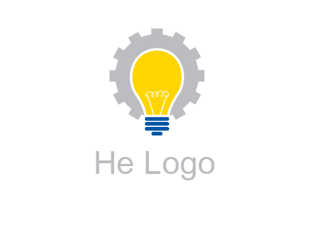 gear and bulb engineering icon