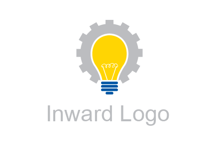 gear and bulb engineering icon