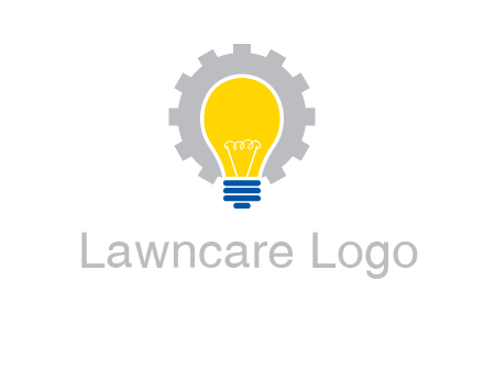 gear and bulb engineering icon