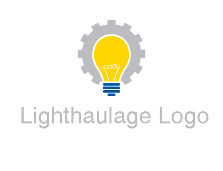 gear and bulb engineering icon