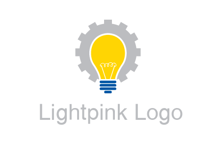 gear and bulb engineering icon