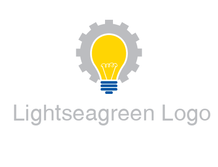gear and bulb engineering icon