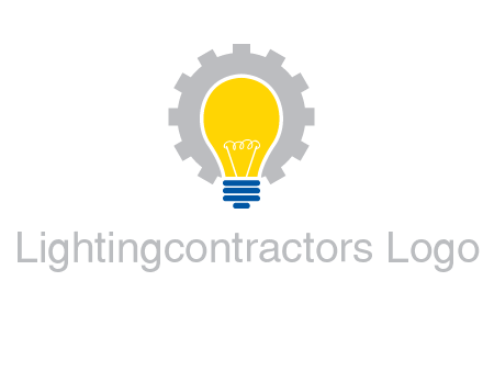 gear and bulb engineering icon