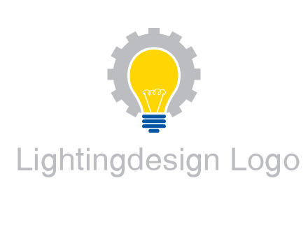 gear and bulb engineering icon