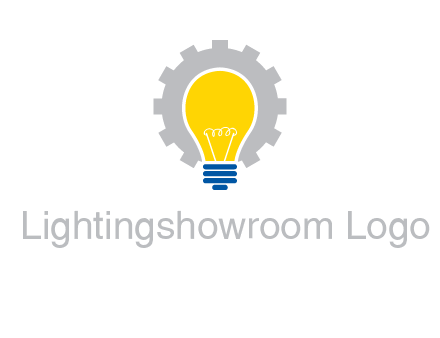 gear and bulb engineering icon