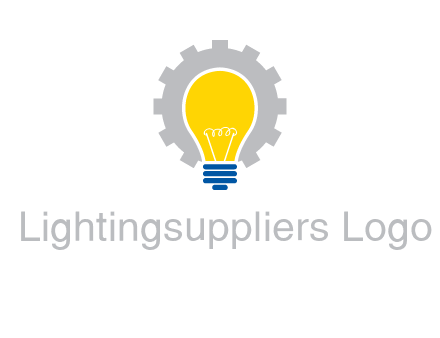gear and bulb engineering icon