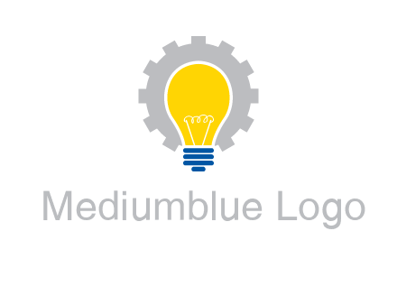 gear and bulb engineering icon