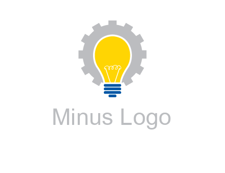 gear and bulb engineering icon