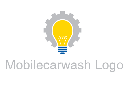 gear and bulb engineering icon