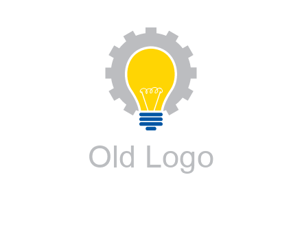 gear and bulb engineering icon