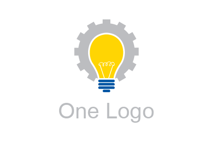gear and bulb engineering icon