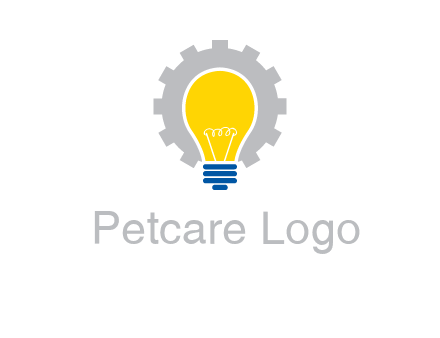 gear and bulb engineering icon