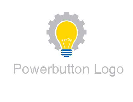 gear and bulb engineering icon